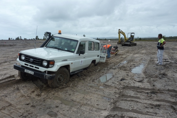 Excavator  to the rescue.
